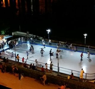 Skating on the Beach
