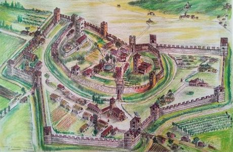 Villa Van - Axel - Loredan sui ruderi del Casteller