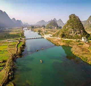 Guichun Boundary River of Vietnam and China