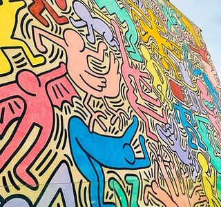 Murale Tuttomondo di Keith Haring