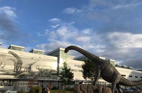 Dinosaur Station at Fukui Station