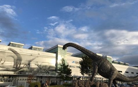 Dinosaur Station at Fukui Station 1