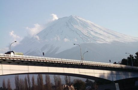 Lake Kawaguchi Ohashi Bridge
