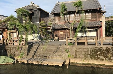 Historic Old Town area in Sawara, Katori