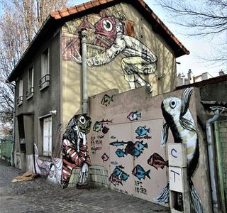 Fresque "Enfants poissons"