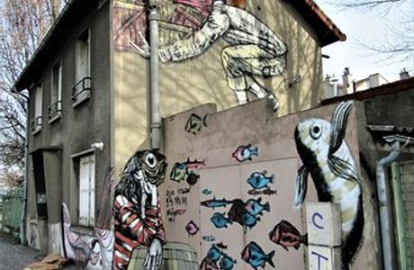 Fresque "Enfants poissons"