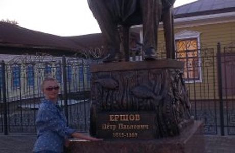Monument to the Author of Faitytale Konek-Gorbunok Pyotr Yershov