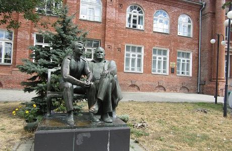 Monument to Korolyov and Gagarin