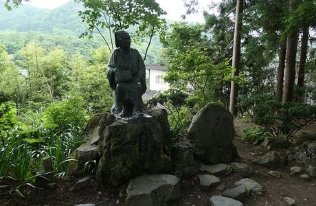 Matsuo Basho and Sora Statue