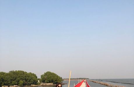 Wooden Red Bridge