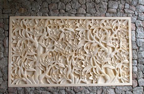 Stone Carving Wall