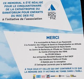 Un Memorial Pour Les Victimes De La Catastrophe Du Roc Des Fiz