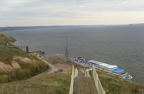 Watchtower on the bank of the Volga