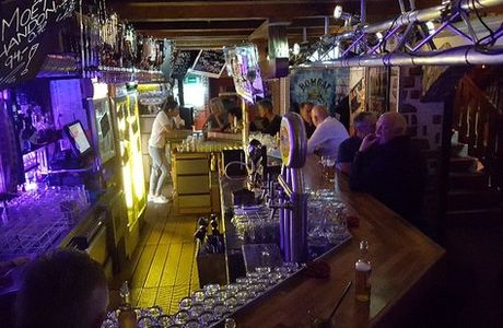 Black & Orange Rock Bar