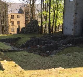 Roman Bath House and Wery Wall Remains