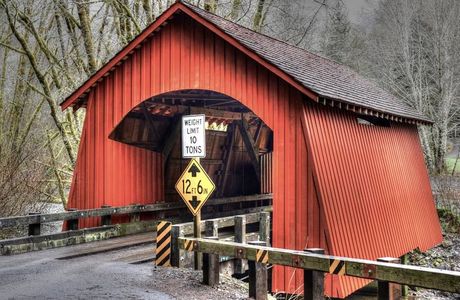 North Fork Yachats Covered Bridge