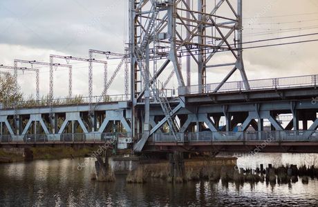 First Railway Bridge Across Pregolya River in Kenigsberg