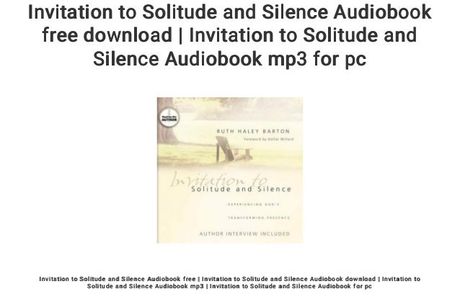 Invitation to Silence