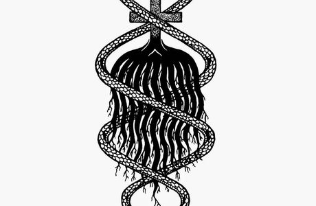 Fresque "Soleil serpent"