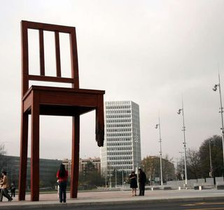 Broken Chair Sculpture