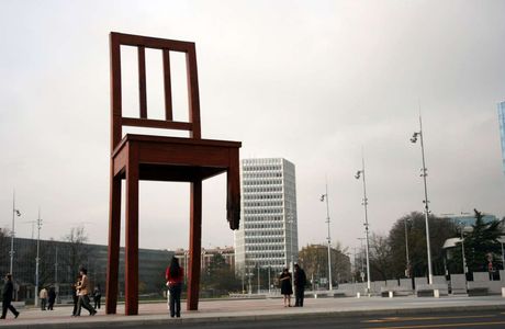 Broken Chair Sculpture