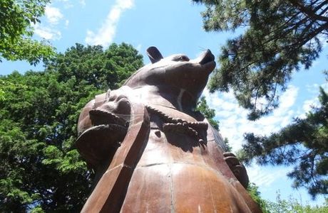 Statue of Big Raccoon Dog