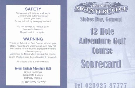 Solent Springs Adventure Golf