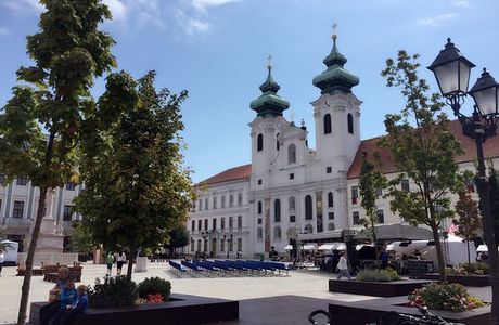 Gyor Old Town Area