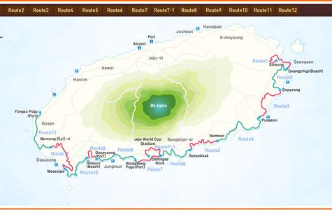 Jeju Olle Trail Routes 1