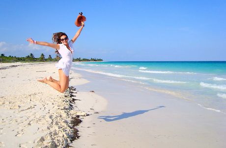 Barefoot in Cozumel