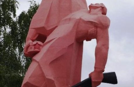Monument the Motherland Holds the Fallen Soldier in Her Arms