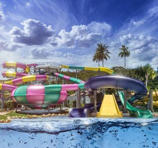 Samui Water Park Pink Elephant