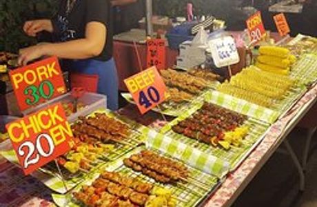 White Sand Beach Night Food Market