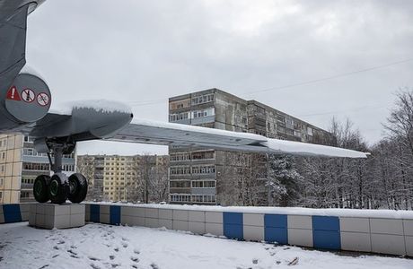 Monument to Airplane TU-104A