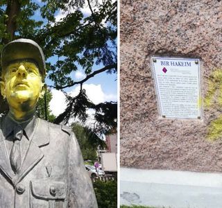 Statue en l'honneur du 4ème Régiment des Zouaves