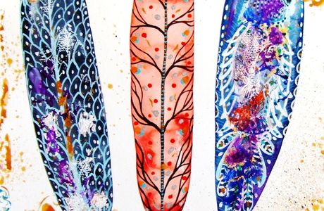 Balam Art On Feathers