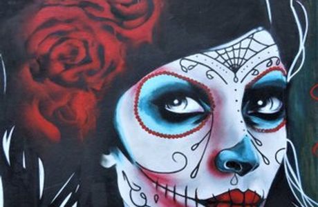 Fresque Santa Muerte