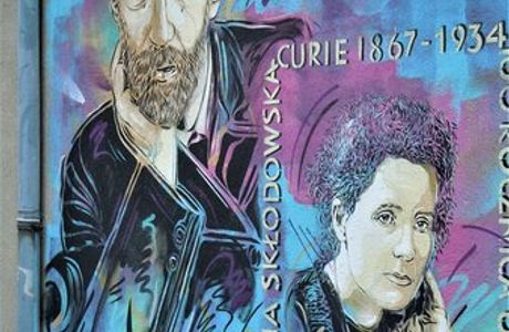 Fresque Pierre et Marie Curie