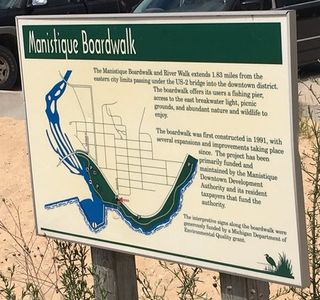 The Manistique Boardwalk and River Walk