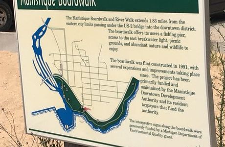 The Manistique Boardwalk and River Walk