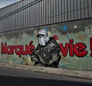 Fresque "Marqué à vie"