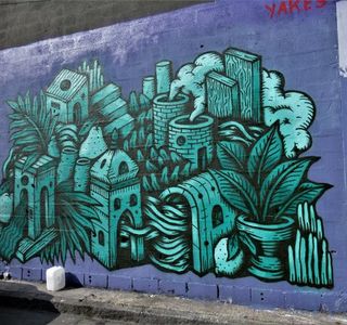 Fresque "Habitat vert"
