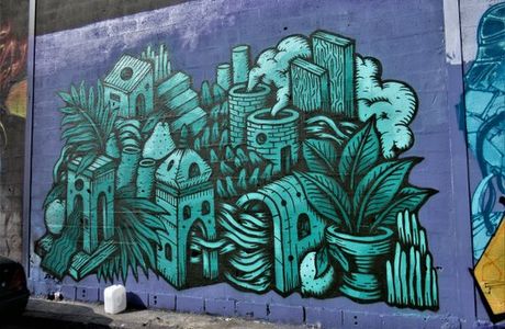 Fresque "Habitat vert"