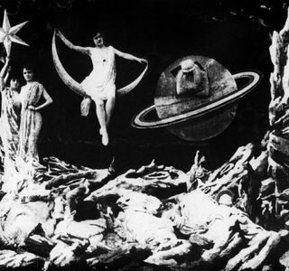Chien hurlant à la lune