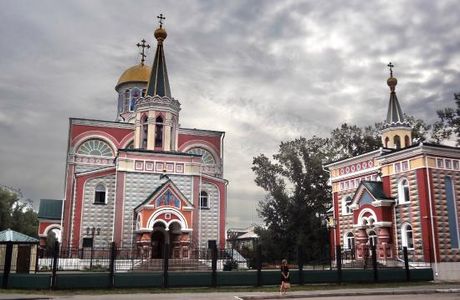 City Abakan Church in Honor of St. Constantine and Helena