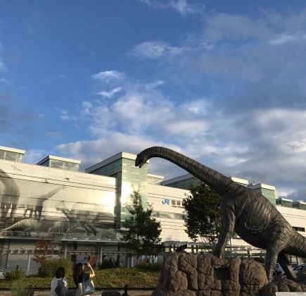 Dinosaur Station at Fukui Station 1