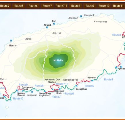 Jeju Olle Trail Routes 1
